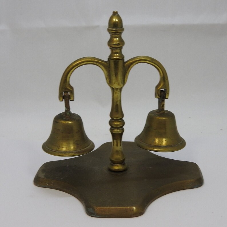 Double Brass Bell Stand Etsy
