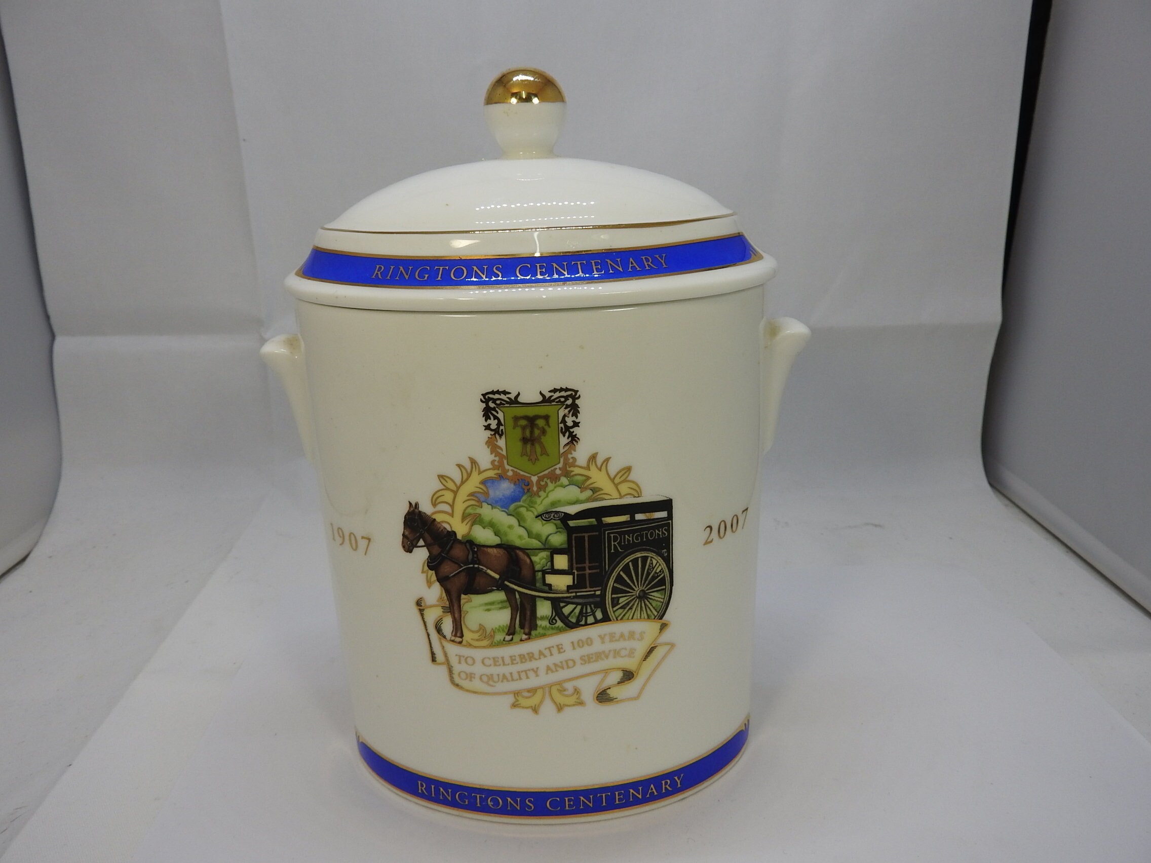 RINGTONS Centenary Tea Caddy 1907-2007 100th Anniversary. | Etsy