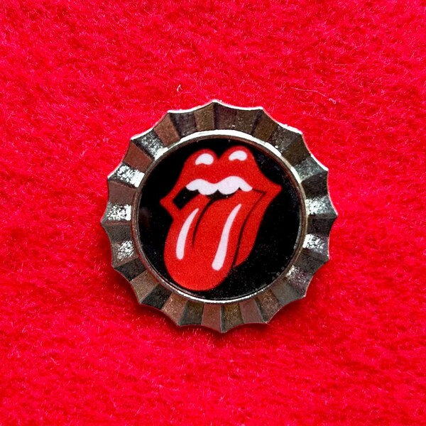 Rolling Stones Pin/ Music Festival Pendant Brooch/ Classic Rock Jewelry/ Gift