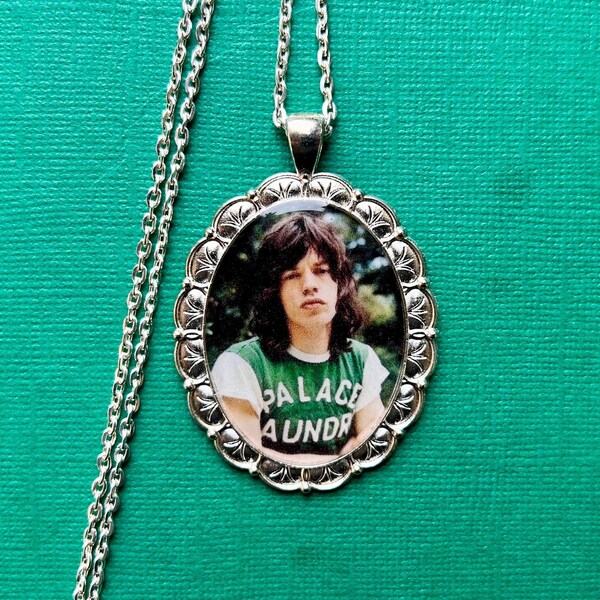 Mick Jagger, Rolling Stones Necklace or Keychain/ 60s 70s Pendant/ Hippie, Music Festival/ Classic Rock