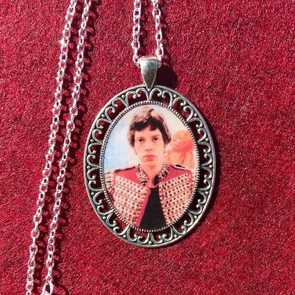 Mick Jagger, Rolling Stones Necklace or Keychain/ 60s 70s Pendant/ Hippie, Music Festival/ Classic Rock