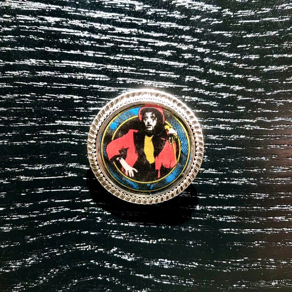 Alice Cooper Pin/ Music Festival Pendant Brooch/ Heavy Metal, Classic Rock Jewelry/ Gift