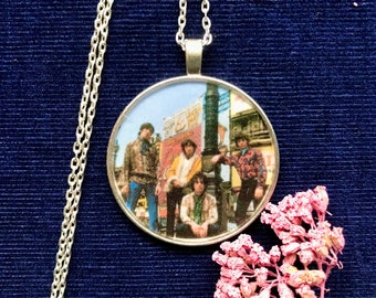 Pink Floyd Necklace or Keychain/ 60s 70s Pendant/ Hippie, Psychedelic/ Music Festival/ Classic Rock Gift