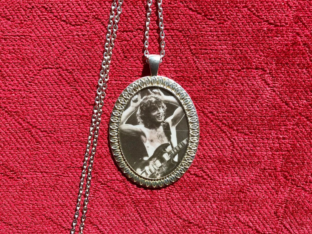 AC/DC Necklace or Keychain/ 70s 80s Pendant/ Classic Rock Jewelry/ Gift ...