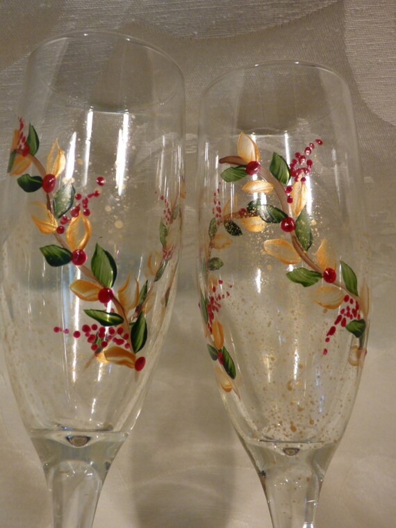 holiday champagne glasses