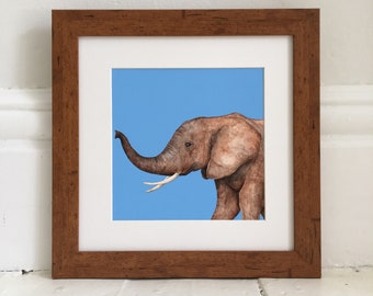 Elephant Print | Elephant Illustration | Elephant Wall Art