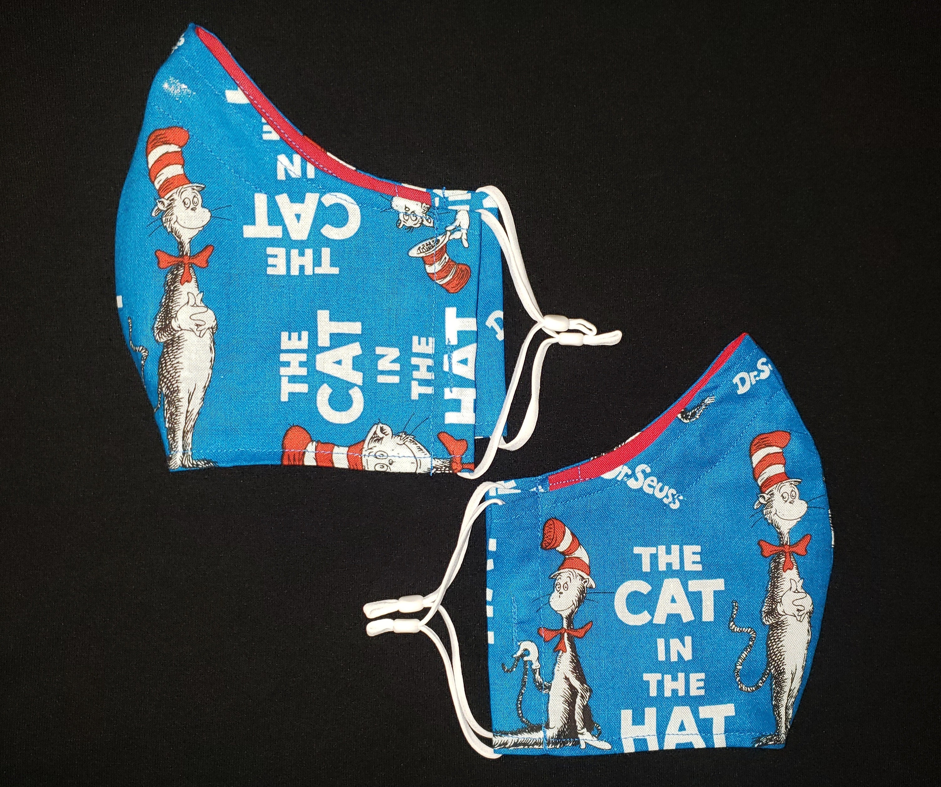 Cat In The Hat Adult Face Mask Dr. Seuss Filter pocket & Etsy