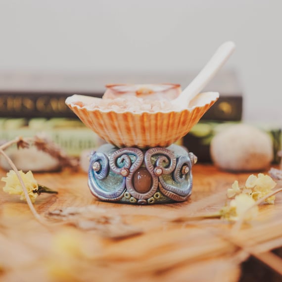 Witch’s Salt Holder of the Sturgeon Moon — Blessed by Selene