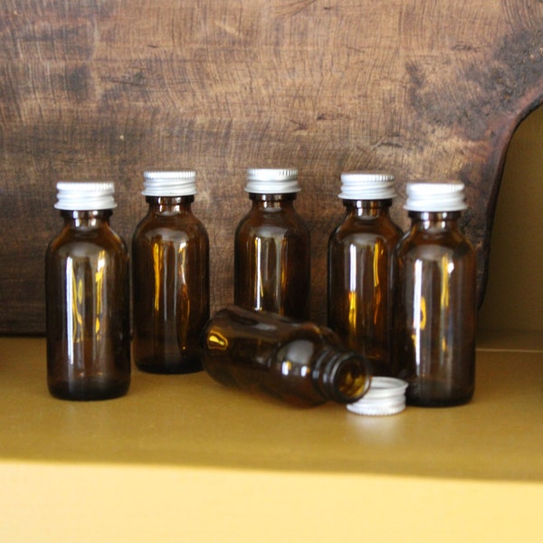 Amber Glass Bottles Etsy