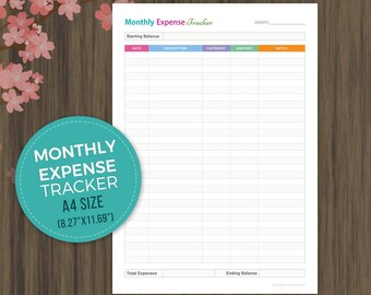 a5 monthly budget planner monthly budget printables family etsy