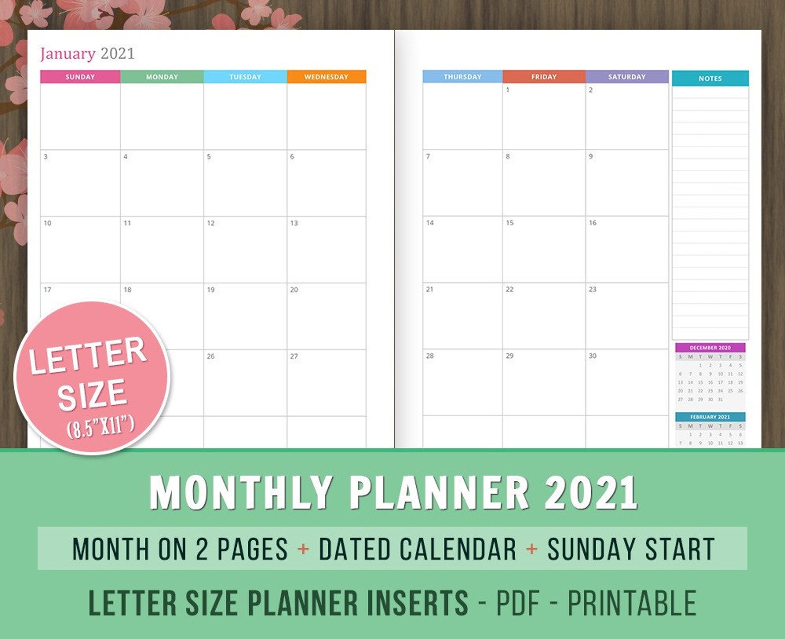 Datetime month. 2019-2020 Planners. Printable 2022 Planner Calendar.