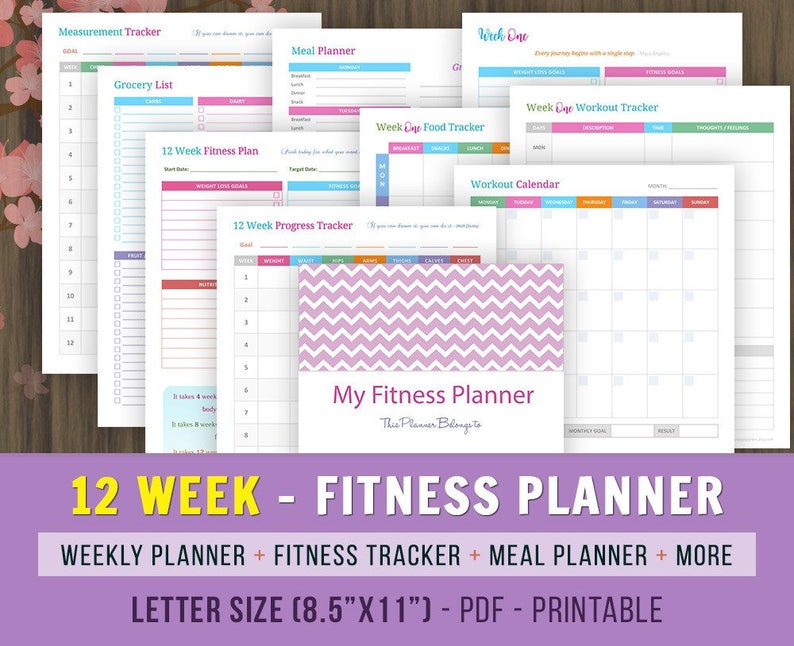 12 Week Fitness Planner