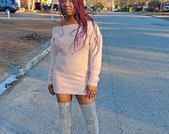 Mini sweater dress