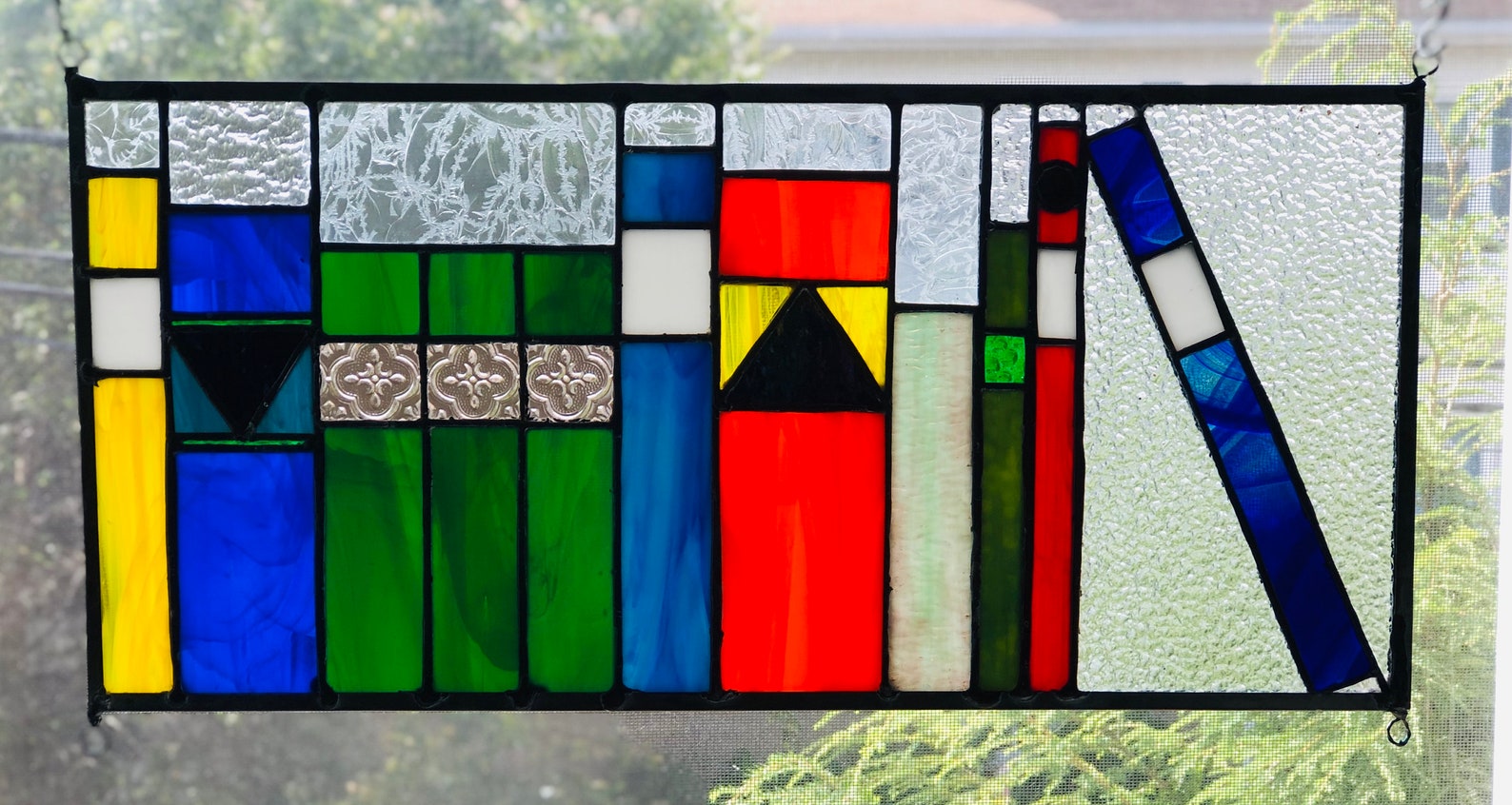 Stained Glass Bookshelf 1 Etsy