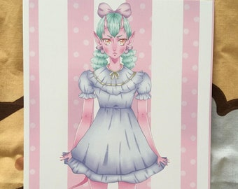 Oni Girl Postcard