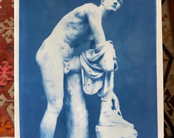 Cyanotypes, Spanish architecture, sculpture, monotypes, art, Chillida, Torres Blancas, Greek, Roman, classical sculpture