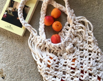 Beige braided bag, macramé bag, crochet bag, crochet bag, crochet handbag, crochet bag, beige bag, brown bag