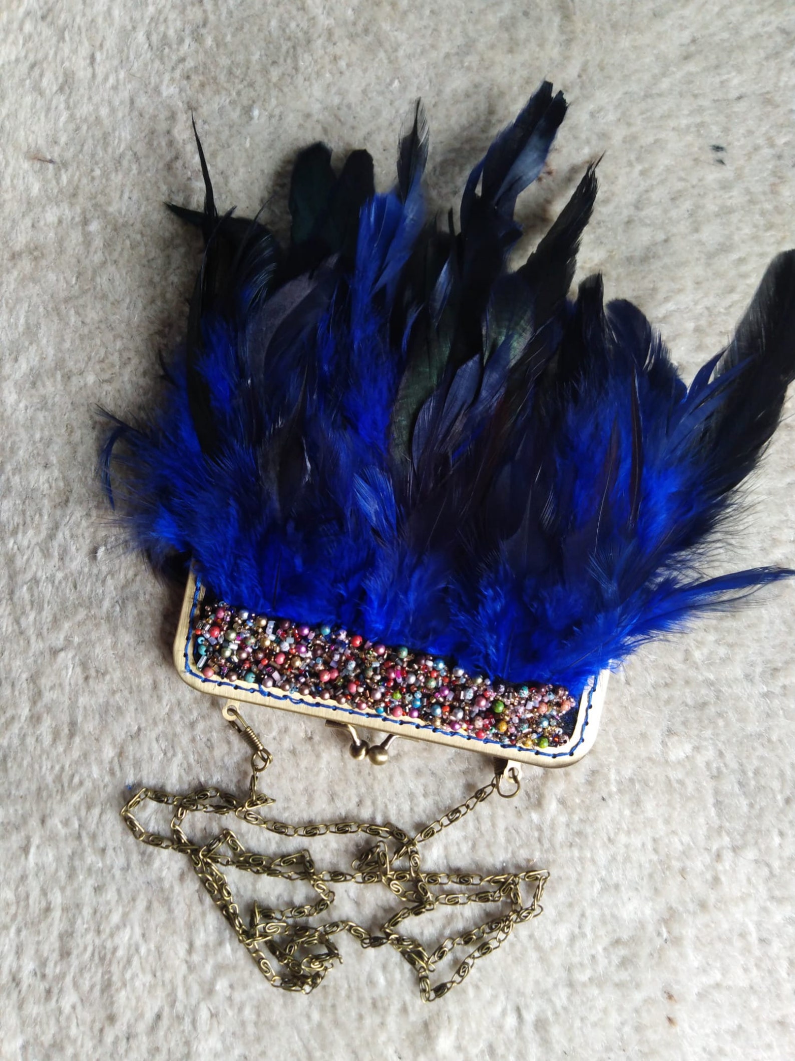 Pink Feather Clutch, Pink Feather Bag, Party Bag, Pink Clutch, Feather