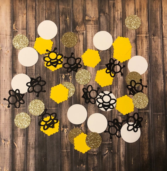 Bee themed confetti - Bee - Honeycomb - Sweet as can bee - Confetti