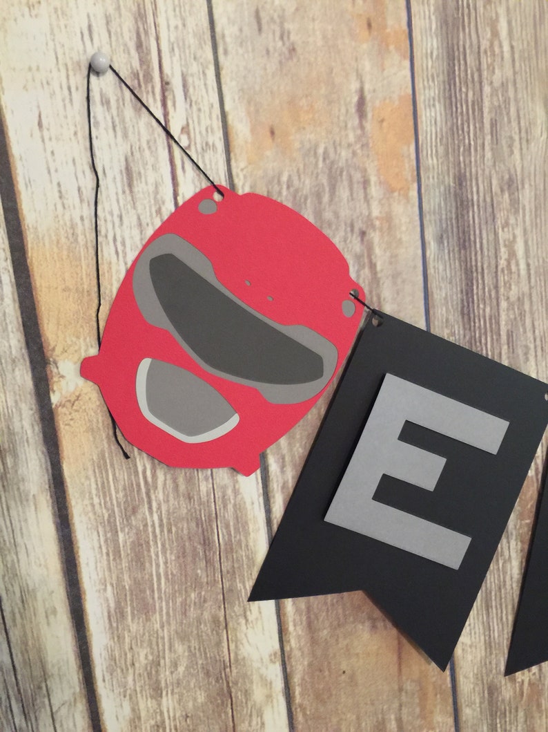Power Ranger Birthday Banner