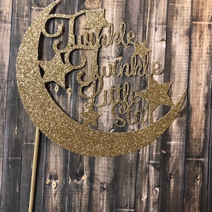 Twinkle Little Star Centerpiece - Twinkle Little Star - Baby Shower - Baby Shower Decor - Gold Centerpieces
