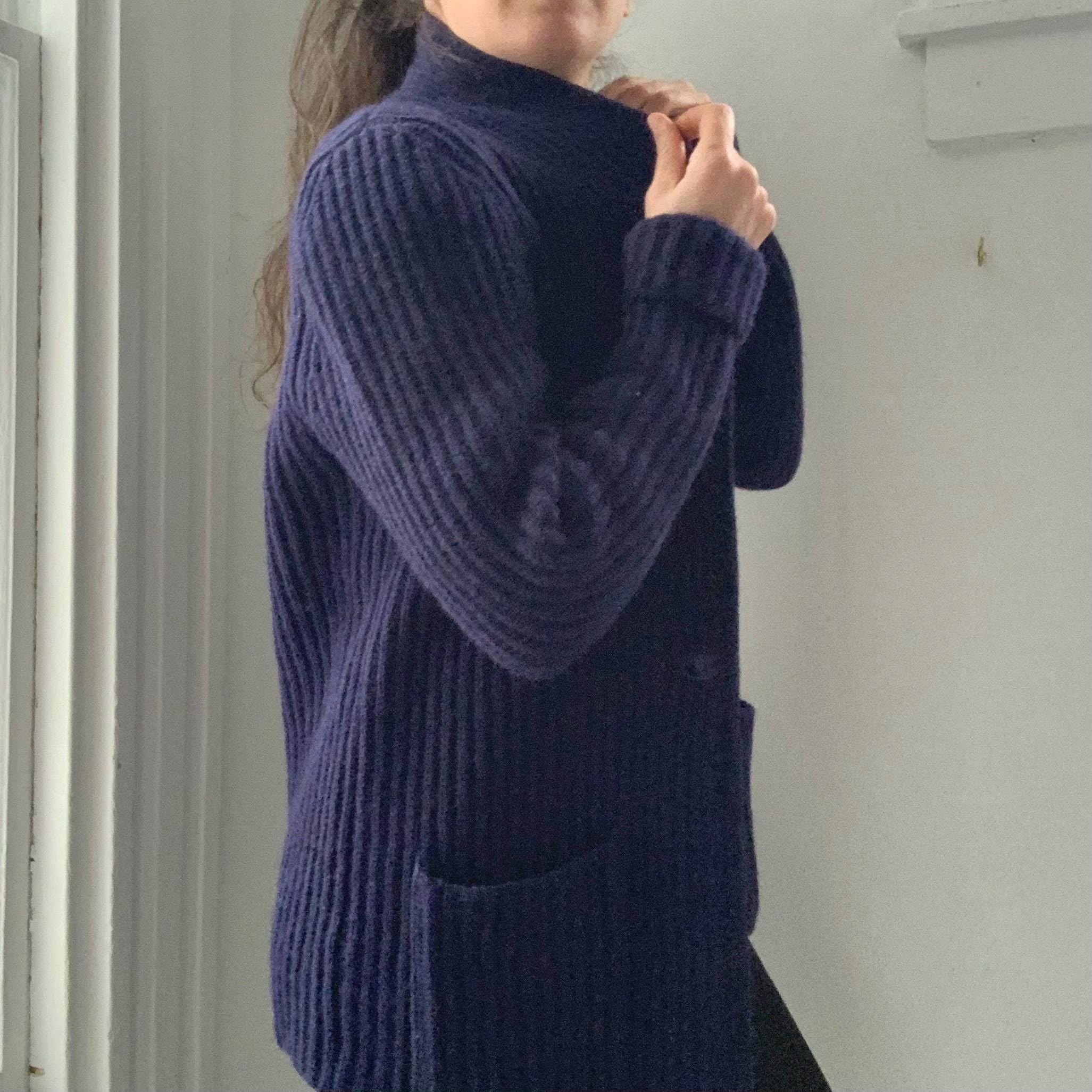 Vintage 80s / 90s Ribbed Wool L.l.bean Cardigan Sweater - Etsy