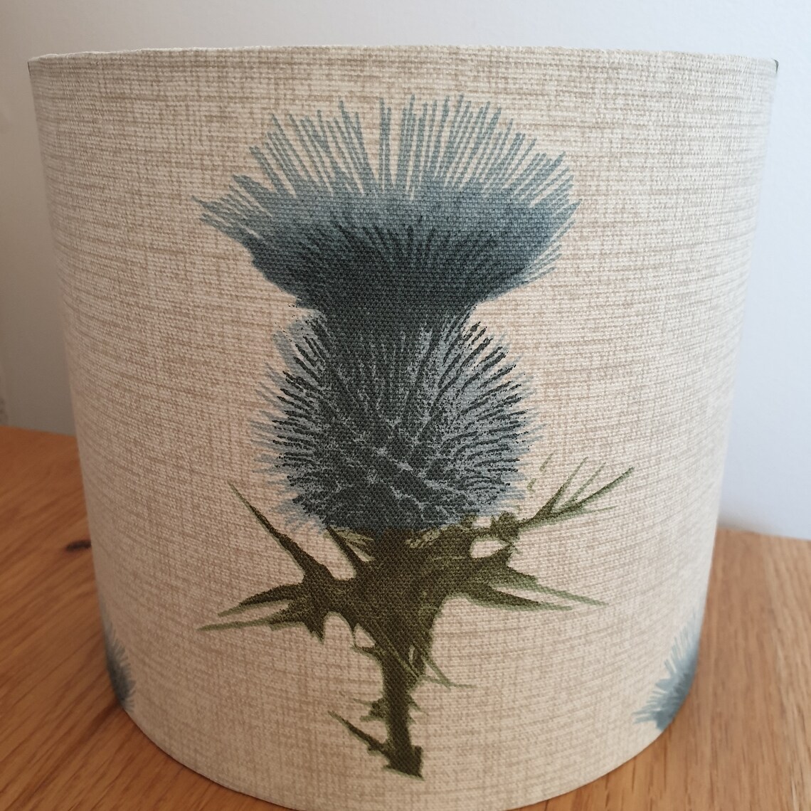 Teal thistle lampshade Etsy