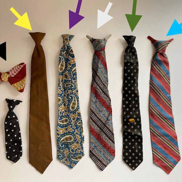 PICK ONE- Vintage Clip on Tie