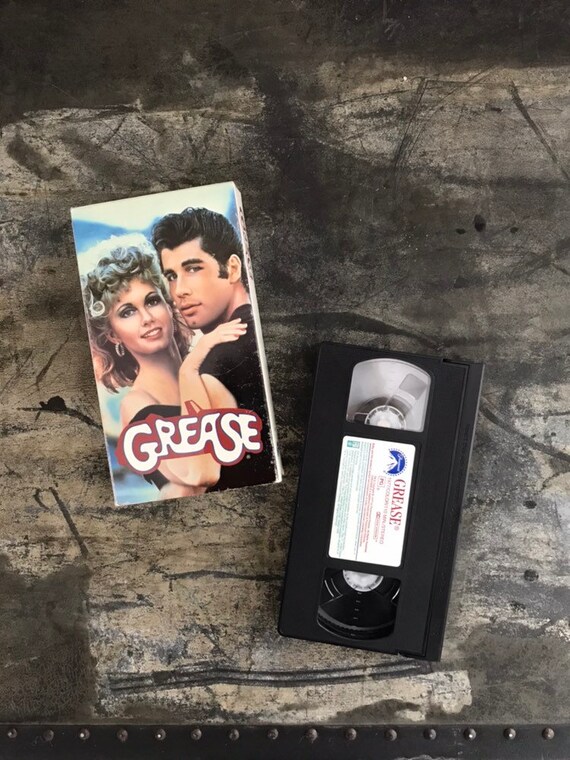 GREASE Vhs Movie Tape Etsy