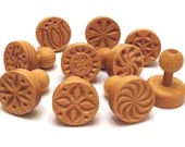Homemade Handcrafted Wooden Cookie Stamper, Wooden Baking Accessories, Free Gift Wrapping