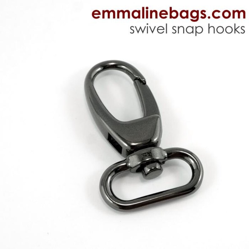 Swivel Snap Hook 1 Gunmetal Hardware Swivel Hooks Etsy