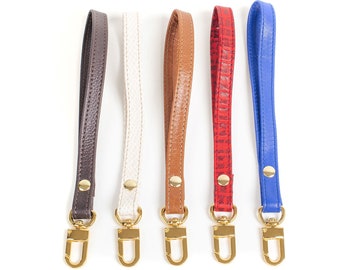 Leather Wrist Strap Key Fob Leather Strap for Keys Clip On Key Chain Leather Key Chain Strap for Clutch