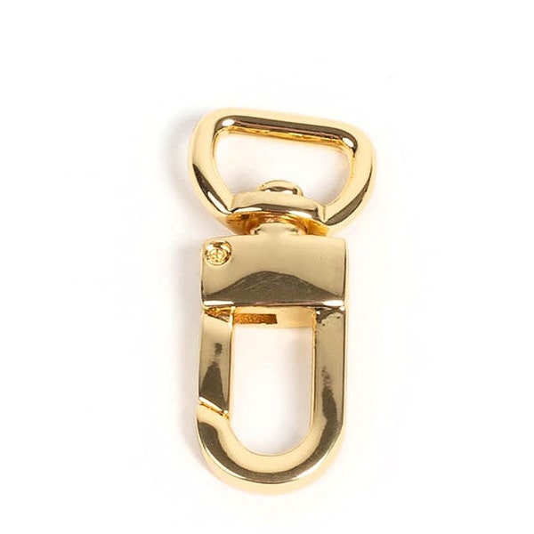 Swivel Snap Hook 1/2" in gold, Luggage Clips, Lever Swivel Clasp