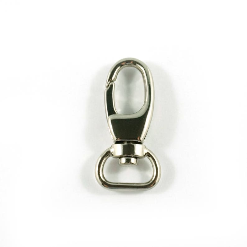 Purse Hardware Swivel Clasp Hook for Bags Swivel Hooks Swivel Snap Hook 12 Nickel Hardware Bag Hardware Handbag Hardware