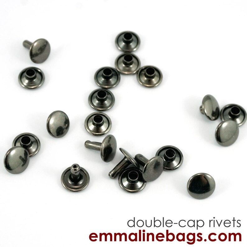 Gunmetal Black Small Rivets Gunmetal Black Rivets Black Etsy