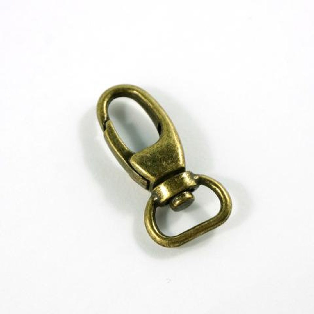 Swivel Snap Hook 1/2 Antique Brass Finish Pack of 2 