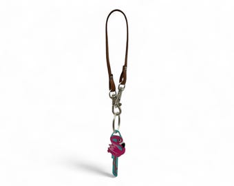 Handcrafted Leather Key Strap Minder for Purse
