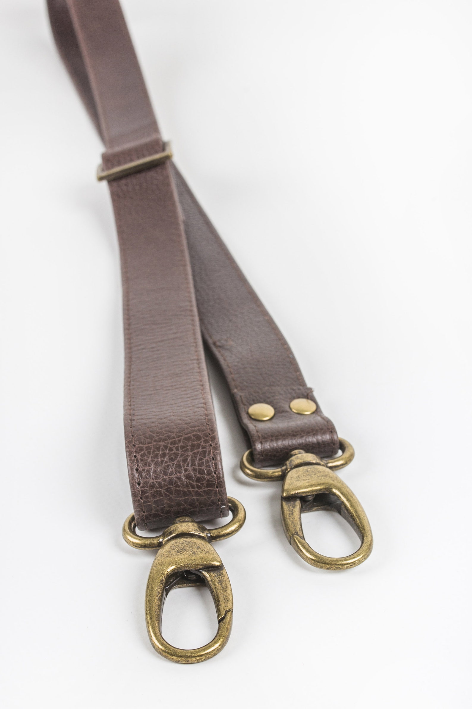 Brown Leather Purse Strap Adjustable Handbag Strap Leather Etsy