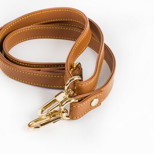 Dark Brown Adjustable Leather Strap for LV DE Speedy, Noe, Metis, Trevi –  Mautto