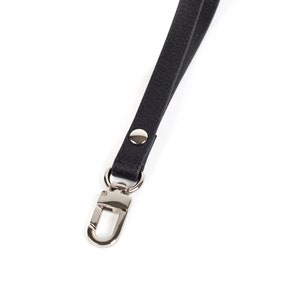 Leather Wrist Strap Key Fob Leather Strap for Keys Leather Key Chain Clip On Key Chain, Black Wrist Strap image 7