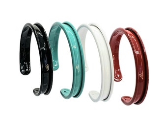 Multicolor Channel Inlay Cuff Bracelet Blank for Jewelry Making Tray
