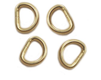 D-Ring 5/8" Gold Finish Pack of 10