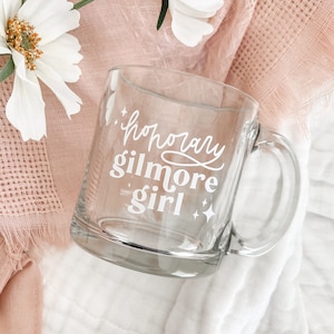 Honorary Gilmore Girl Hand Lettered Mug | Glass Mug