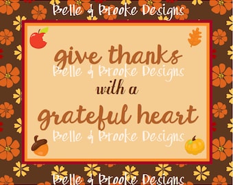 Give Thanks - 8 x 10 Printable