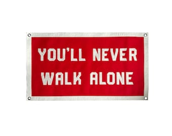 Stitched Wool Sports Banner / YNWA