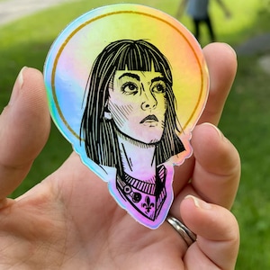 Joan of Arc - Holographic Sticker