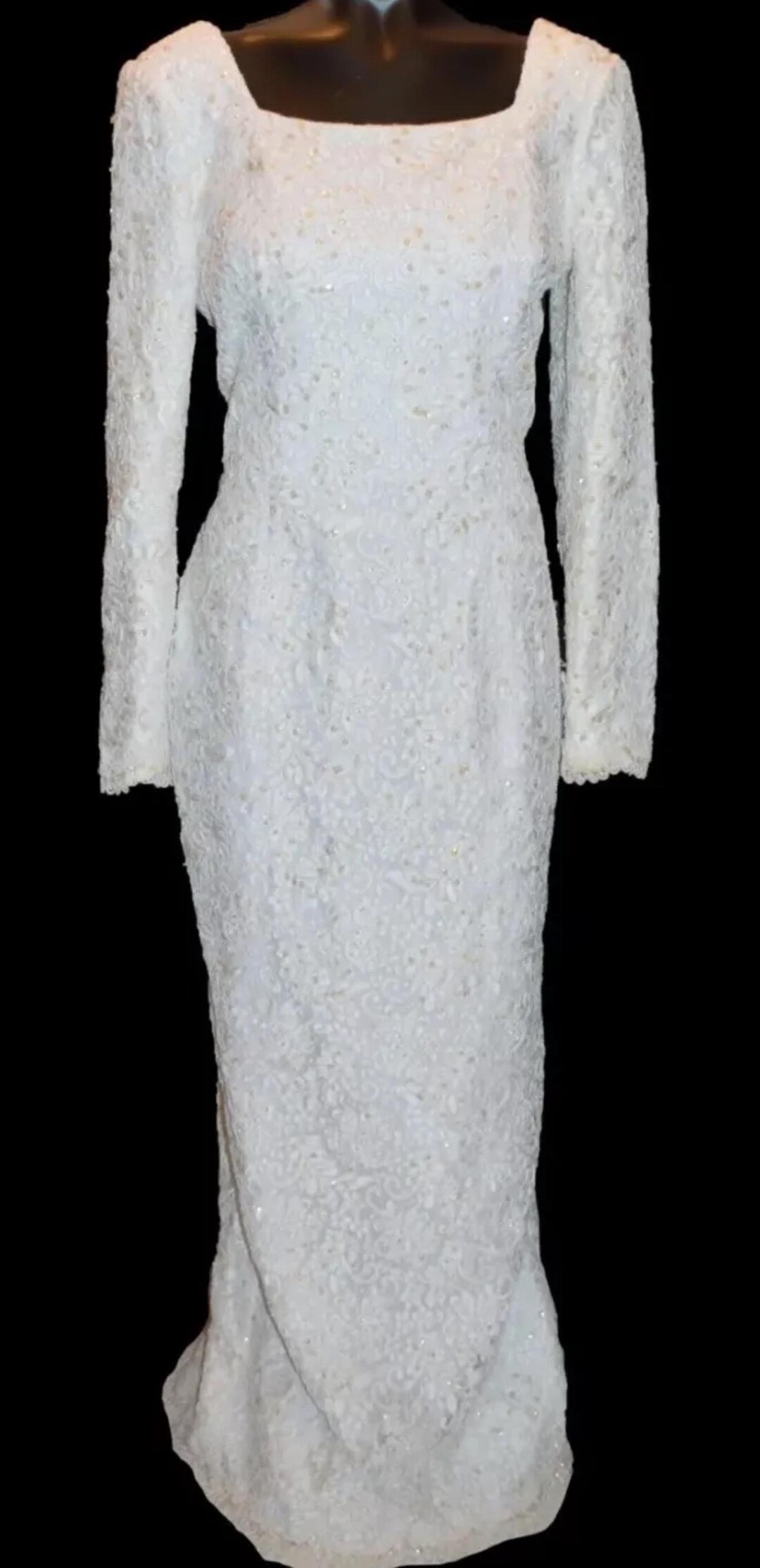 Vintage A-line Midi-length Prom Dress,Wedding Guest Dress  Y5489