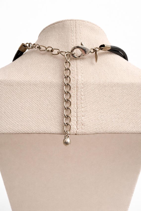 Chicos Gold Tone Interlocking Circle Pendant Neck… - image 3