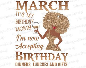 Download March Birthday Svg Etsy