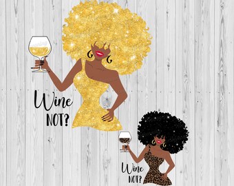Download Woman With Wine Etsy